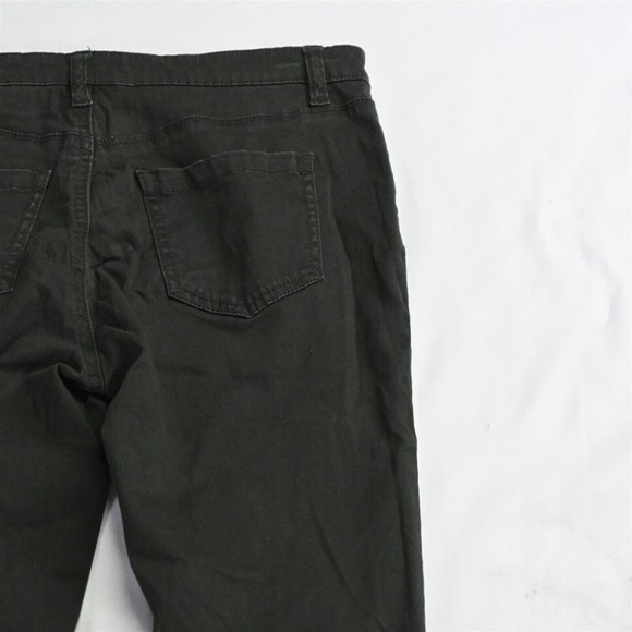 Buffalo David Bitton 2 / 26 Hope Mid Rise Skinny Dark Green Denim Womens Jeans - Picture 5 of 7